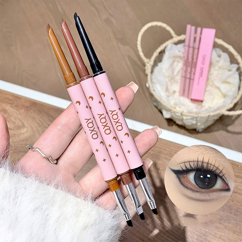Beauty Makeup Products - QXQY Double-head eyeliner, two-in-one eyebrow pencil