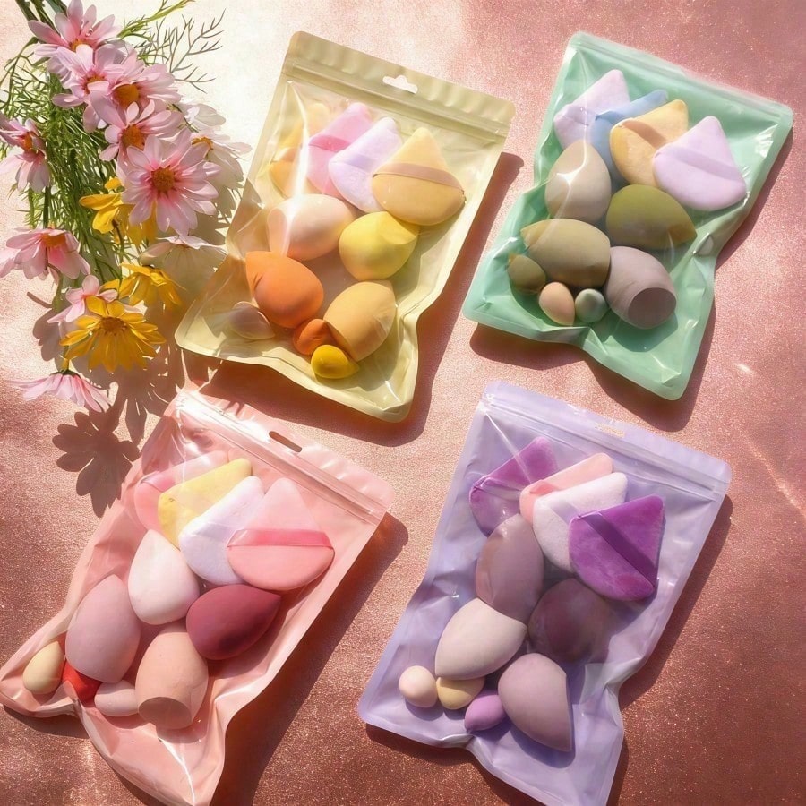 Beauty Blender In Makeup - Travel‑Friendly 11‑Piece Mini Makeup Sponge Set,