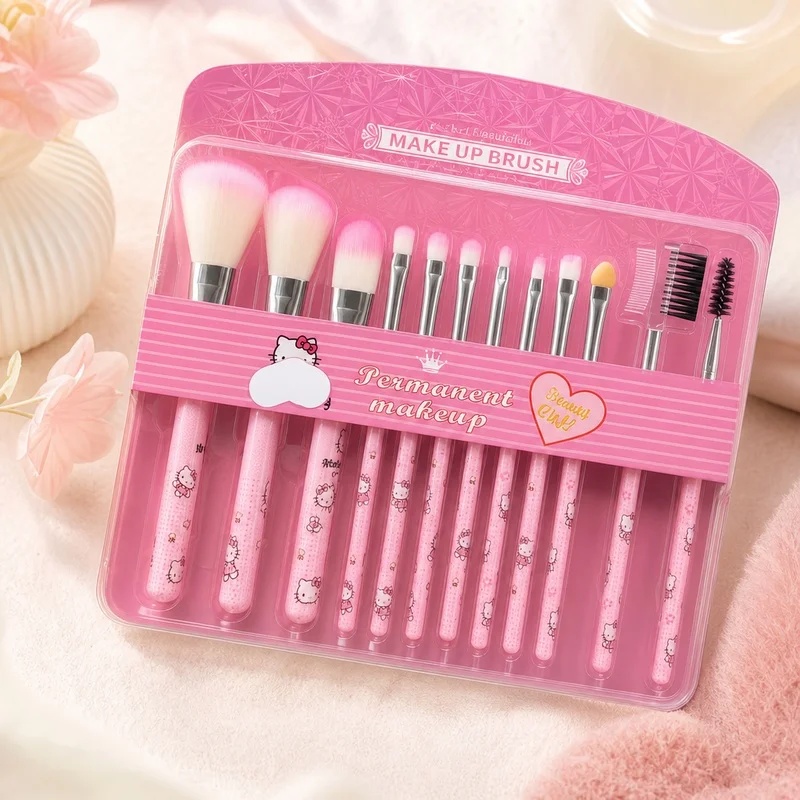 Hello Kitty 12-piece Makeup Br - Makeup Beauty Ro recension och pris