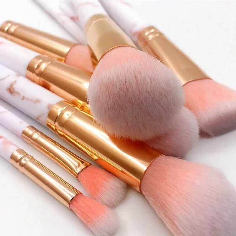 10Pcs Marble Makeup Brushes Fa - Makeup Beauty Ro recension och pris