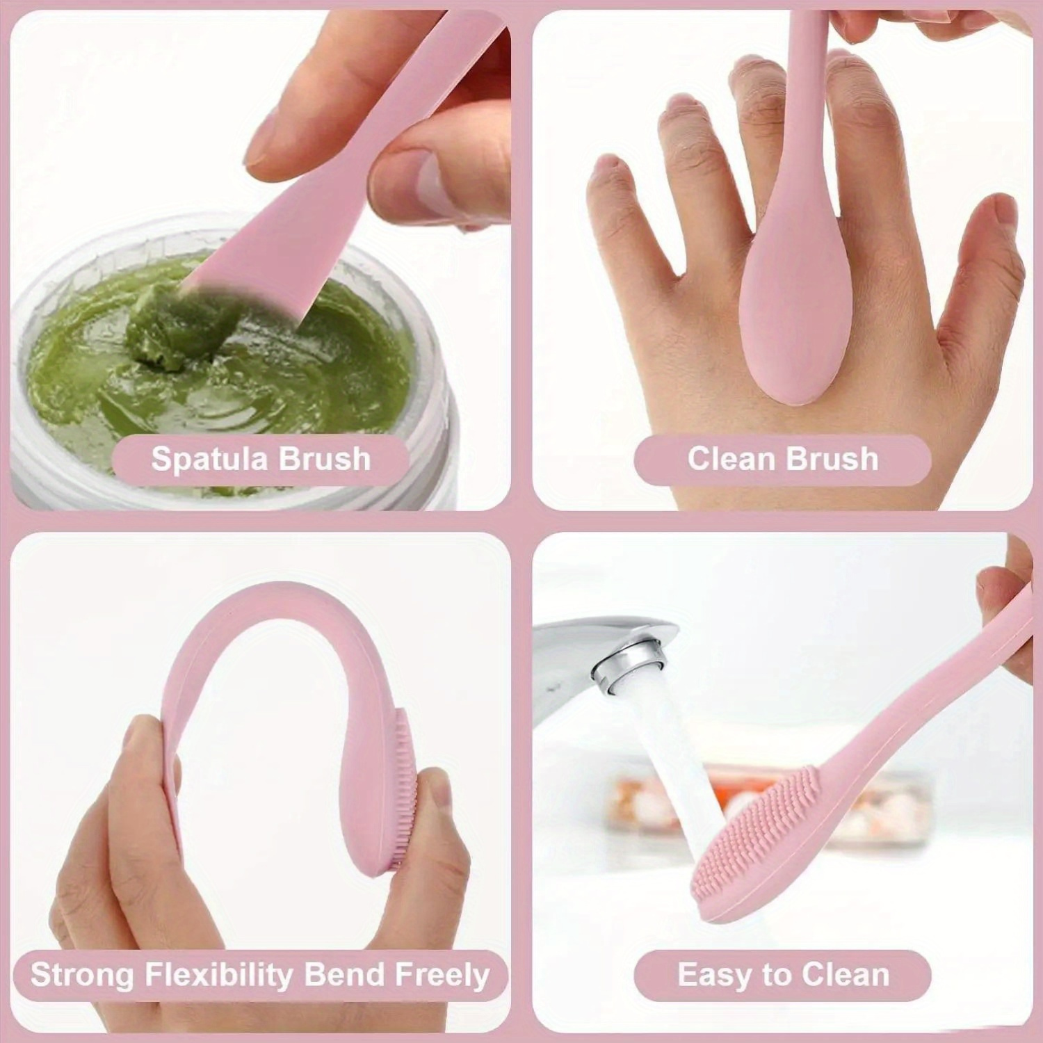 Double Head Facial Mask Brush  - Makeup Beauty Ro recension och pris