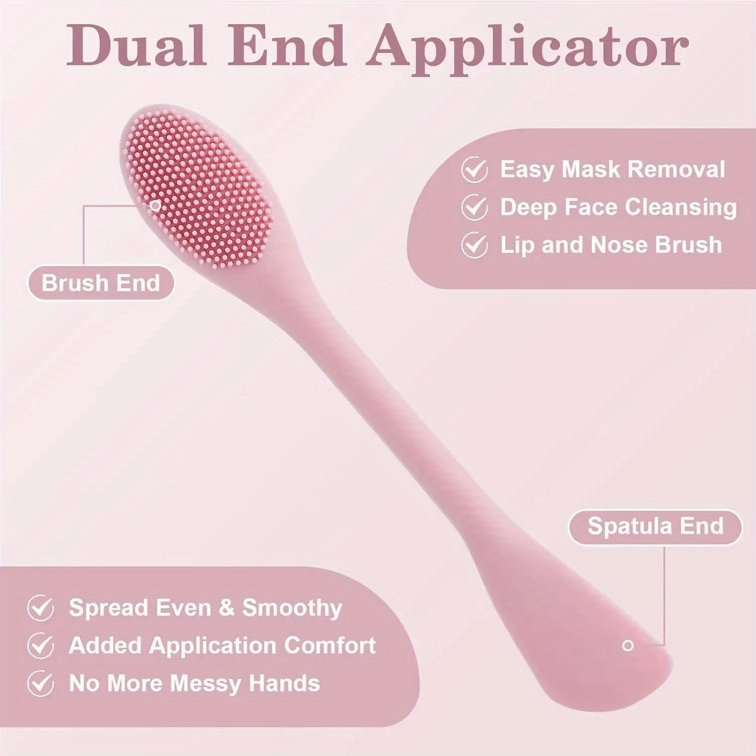 Double Head Facial Mask Brush  - Makeup Beauty Ro recension och pris