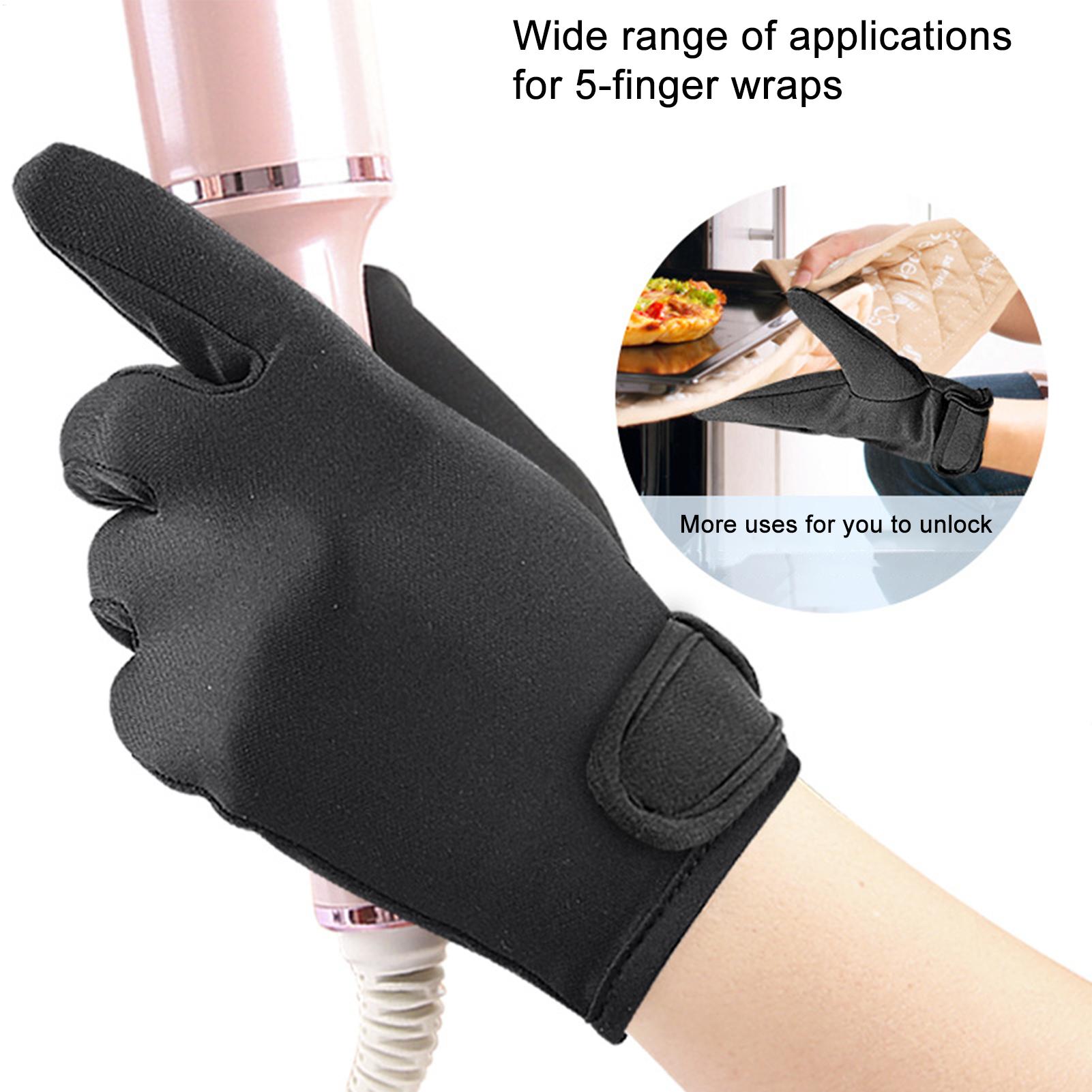 1PC Heat Resistant Finger Glov - Hair Straightener recension och pris