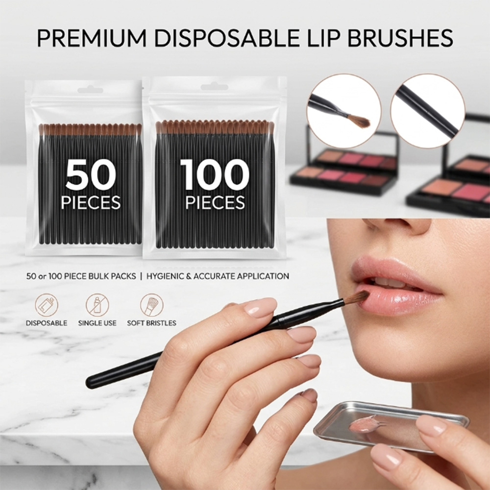 50/100pcs Disposable Lip Brush - Beauty Of Makeup recension och pris