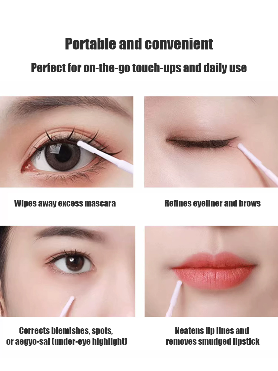 Disposable Long Cotton Swabs E - Beauty Makeup Vanity recension och pris