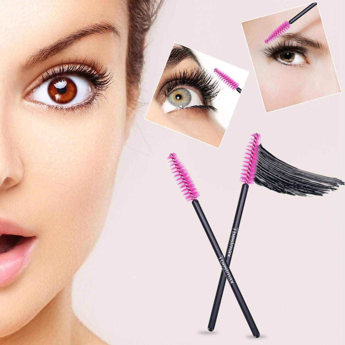 500pcs Eyelash Brushes Wands f - Beauty Makeup Products recension och pris
