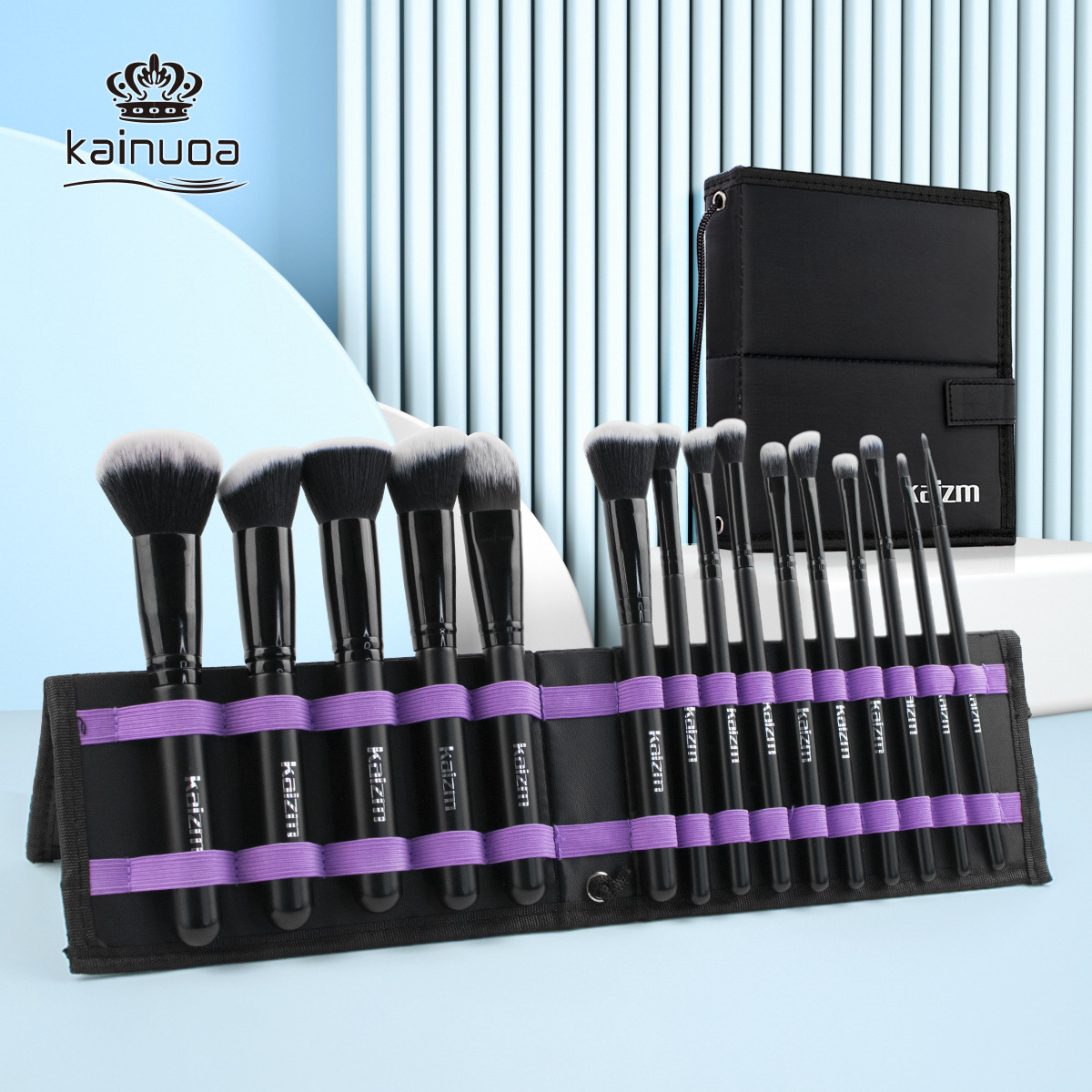 15-Piece Black Makeup Brush Se - Your Beauty Makeup recension och pris