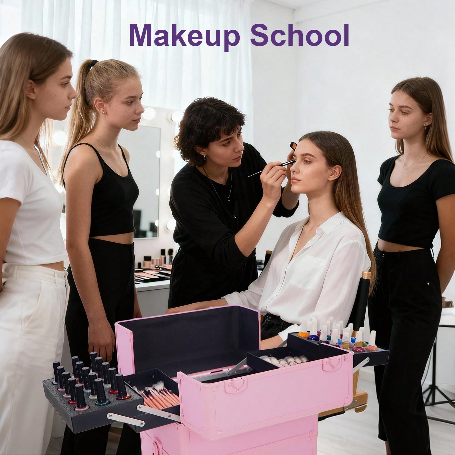 Rolling Makeup Train Case 4 in - Beauty Makeup Vanity recension och pris