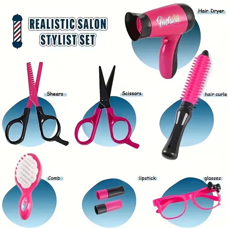 17Pcs Girls Beauty Salon Set M - Beauty Makeup Set For Kids recension och pris