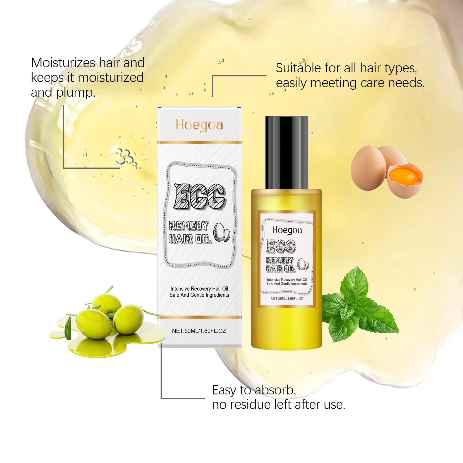 Egg Remedy Hair Oil Restore So - Hair Straightener recension och pris
