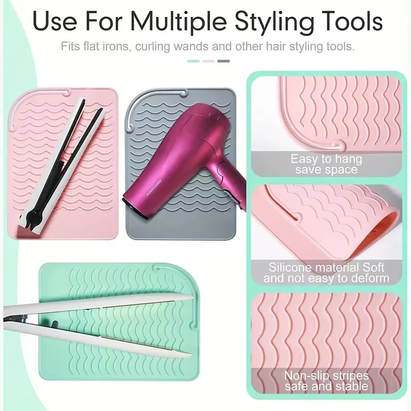 Silicone Heat Resistant Mat fo - Hair Straightener recension och pris