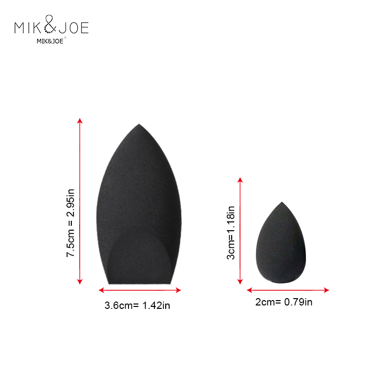 2pcs Black Beauty Sponge Egg - - Beauty Blender In Makeup recension och pris