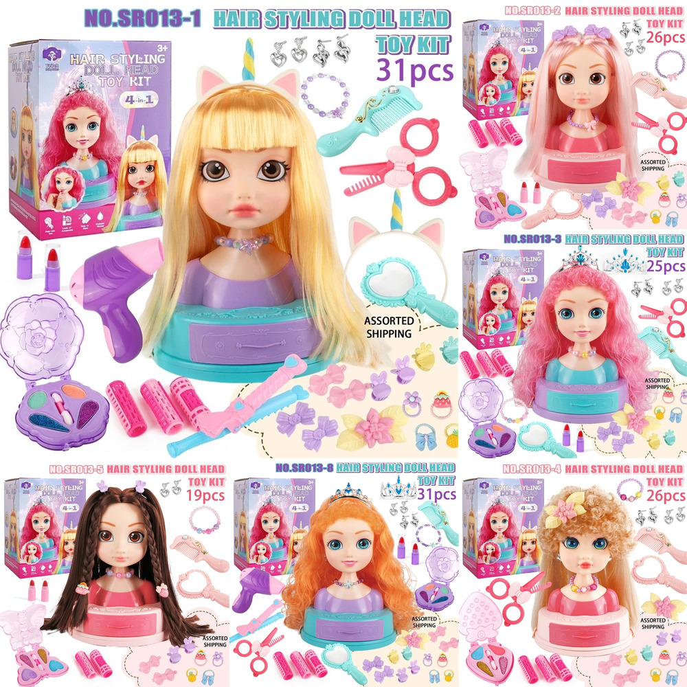 Hair Styling Doll Head Makeup  - Beauty Makeup Set For Kids recension och pris