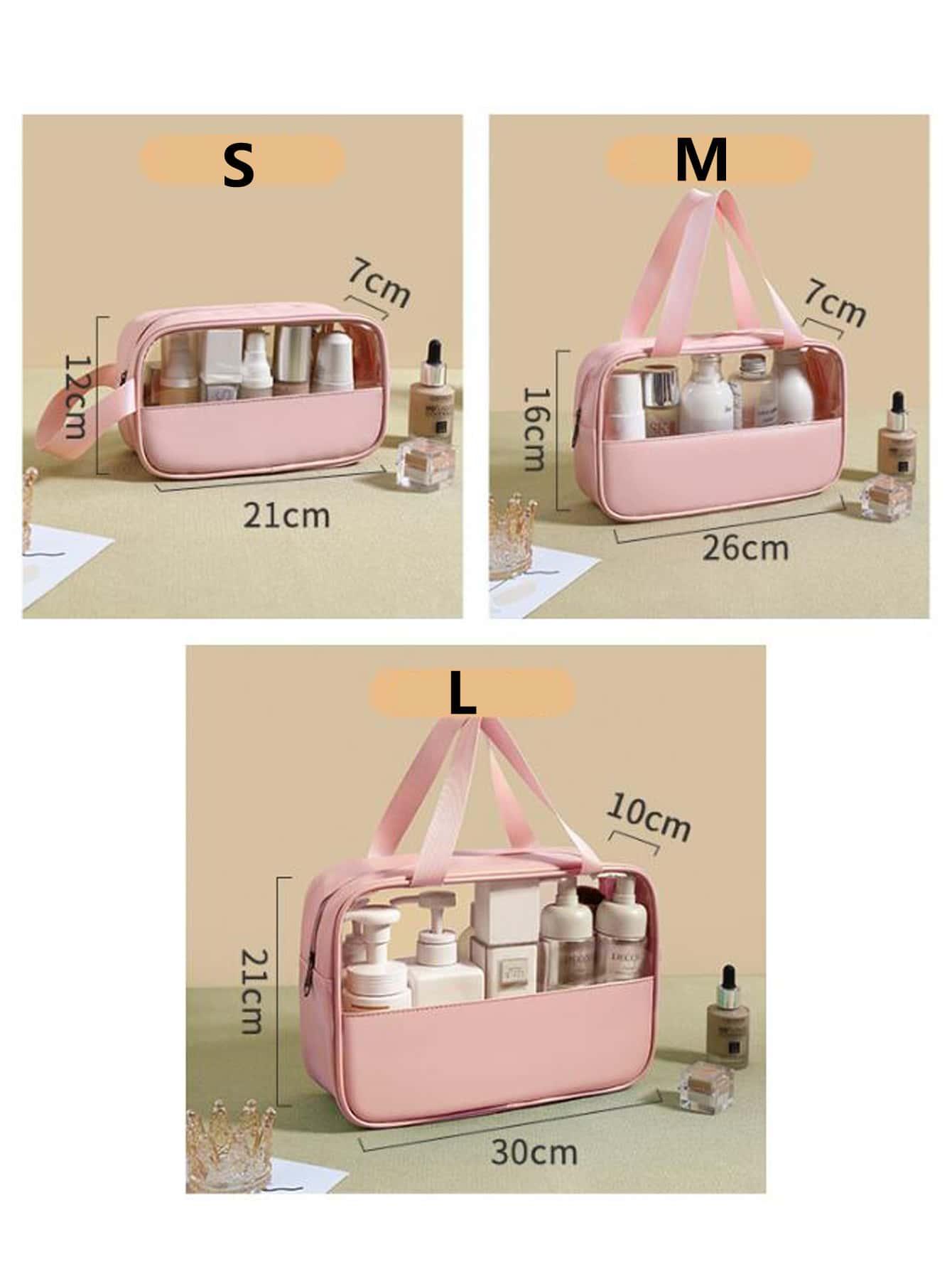 3Pcs/Set Cosmetic Bag  Organiz - Your Beauty Makeup recension och pris