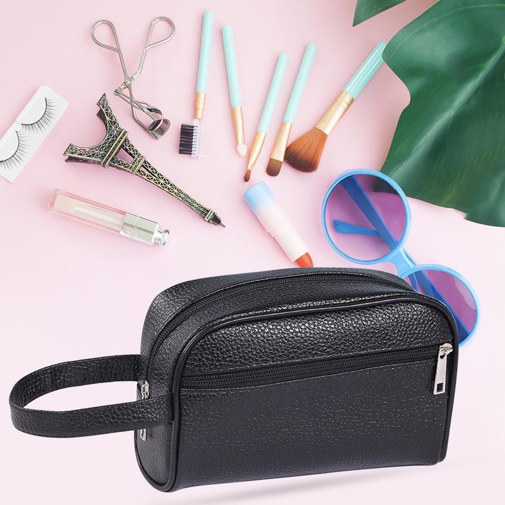 Travel Mens Toiletry Bag PU Le - Makeup Beauty Necessaire recension och pris