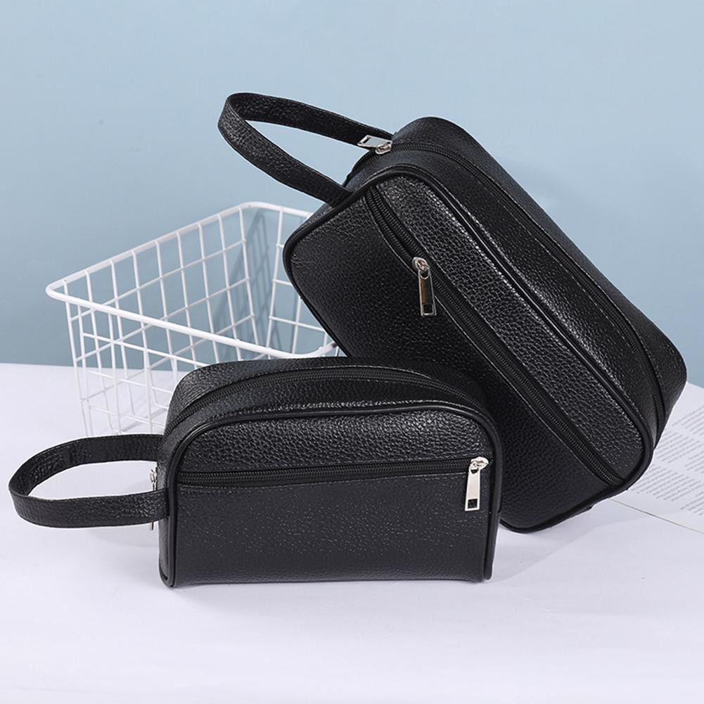 Travel Mens Toiletry Bag PU Le - Makeup Beauty Necessaire recension och pris