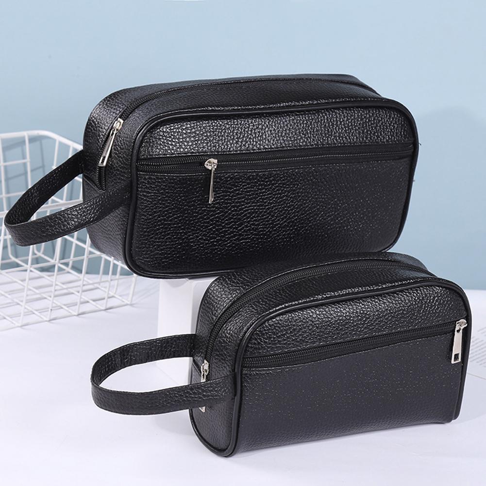 Travel Mens Toiletry Bag PU Le - Makeup Beauty Necessaire recension och pris