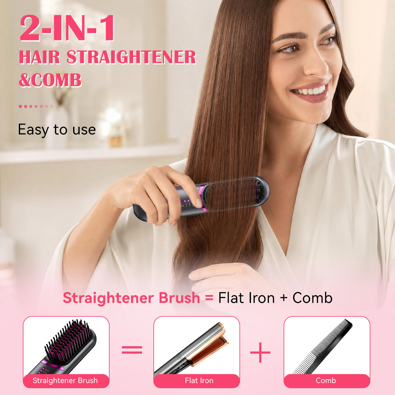 Hatteker Wireless Portable Tra - Hair Straightener recension och pris